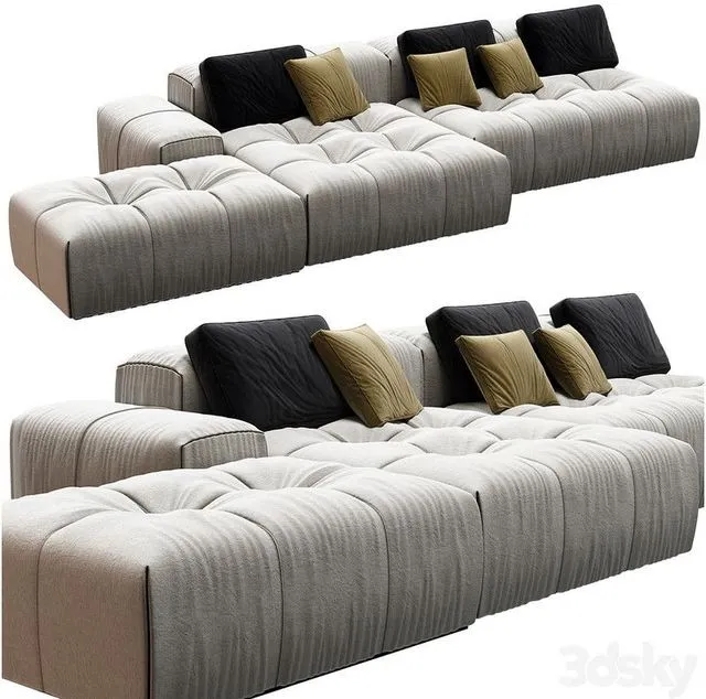 Saba Italia pixel Sofa 3D Model