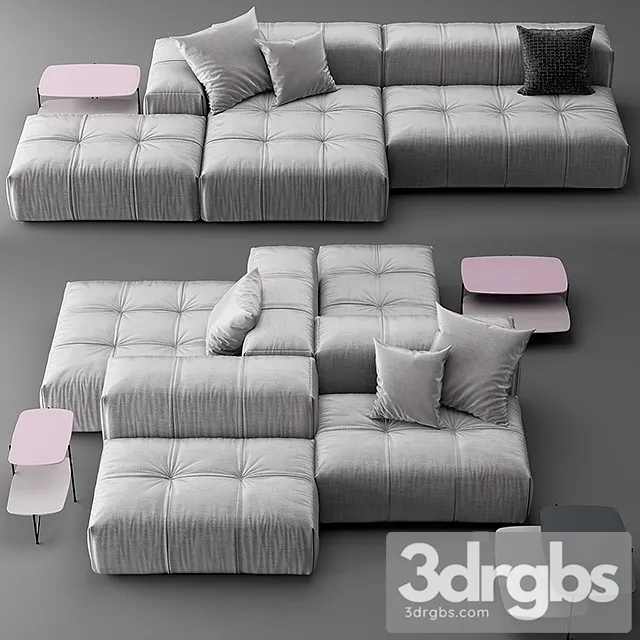Saba Italia Pixel Sofa 3D Model Download