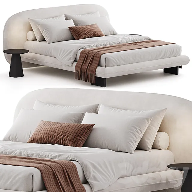 Saba Italia Wabi Bed 3D Model