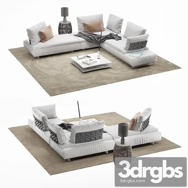 Saba Limes Sofa 3D Model Download