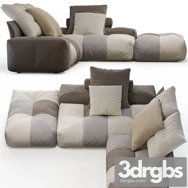 Saba sofa pixel 2 3D Model Download