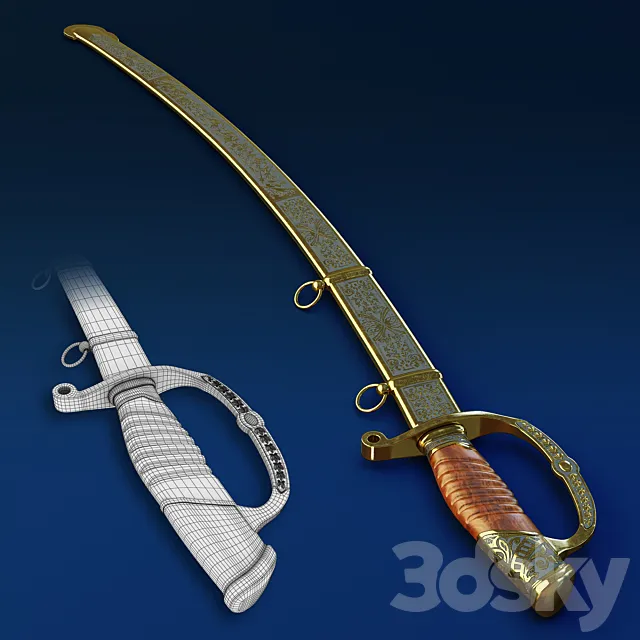 Sabre officer 3D Model Sabre officer 3D Model