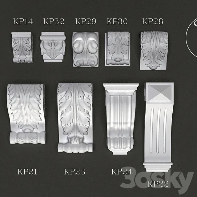 Sabur decor 2015 Brackets 3D Model