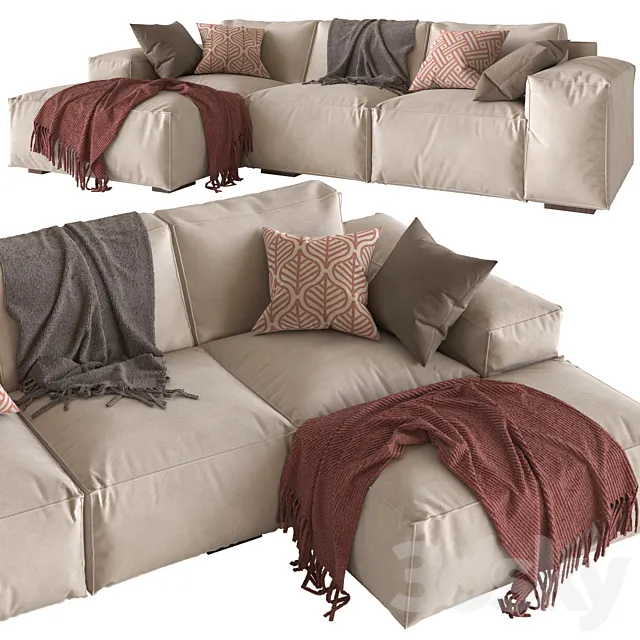 Sacai Gamma Sofa 3D Model Sacai Gamma Sofa 3D Model