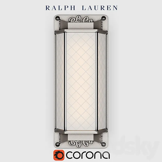 SACKETT SMALL SCONCE IN BUTLER’S SILVER 3D Model SACKETT SMALL SCONCE IN BUTLER’S SILVER 3D Model