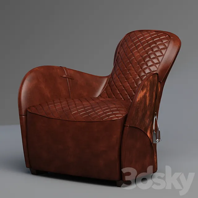 Saddle Easy Chair \ Timothy Oulton 3D Model Saddle Easy Chair \ Timothy Oulton 3D Model