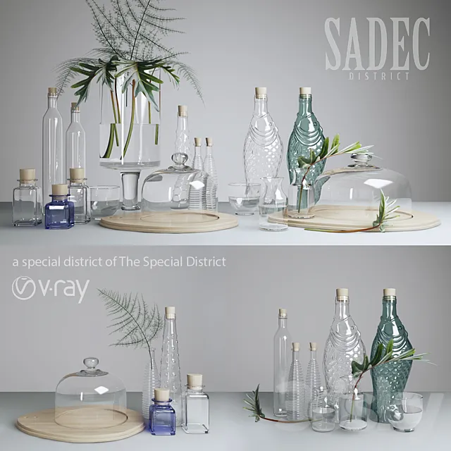SADEC DISTRICT GlassWare 3DModel SADEC DISTRICT GlassWare 3DModel
