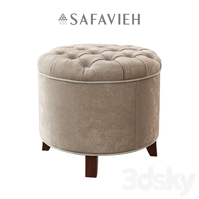 Safavieh _ Amelia Ottoman 3DModel Safavieh _ Amelia Ottoman 3DModel