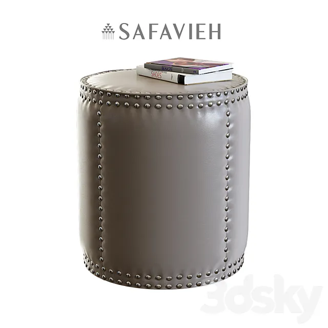 Safavieh _ Paula Ottoman 3DModel Safavieh _ Paula Ottoman 3DModel