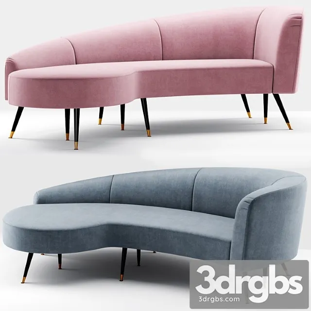 Safavieh couture evangeline velvet parisian sofa