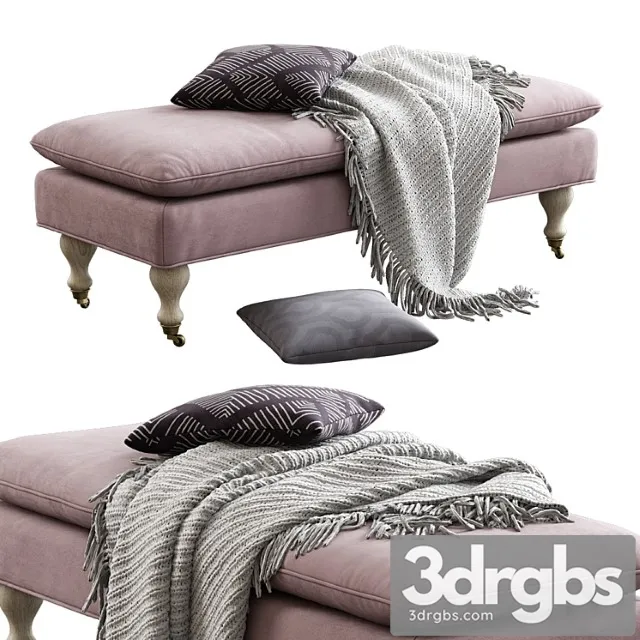 Safavieh Hampton Pillowtop Bench 3D Model Download