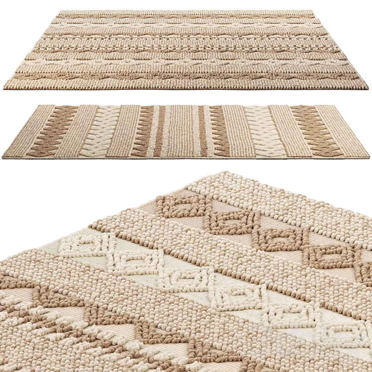 Safavieh Handmade Natura Annedorte Wool Rug 3D Model Safavieh Handmade Natura Annedorte Wool Rug 3D Model