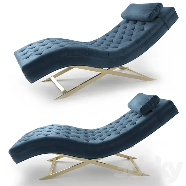 Safavieh MONROE CHAISE 3DModel Safavieh MONROE CHAISE 3DModel