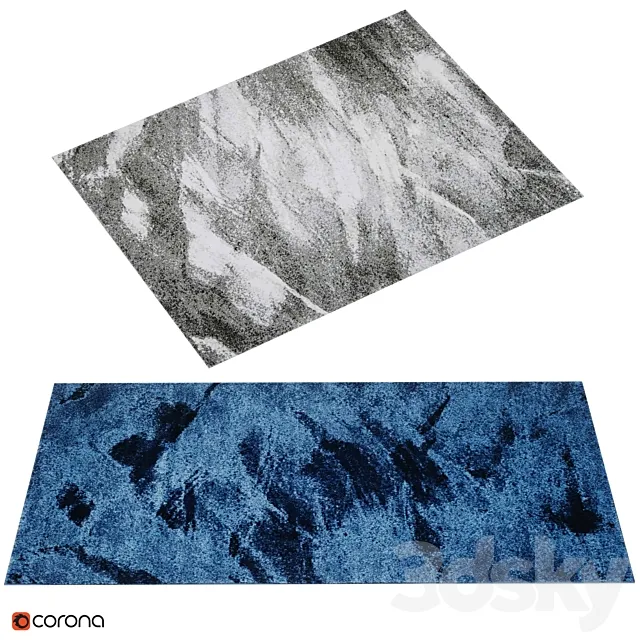 safavieh retro nurcan modern abstract rugs 3DModel safavieh retro nurcan modern abstract rugs 3DModel