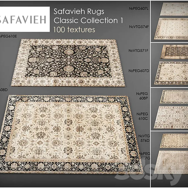Safavieh rugs1 3DModel Safavieh rugs1 3DModel