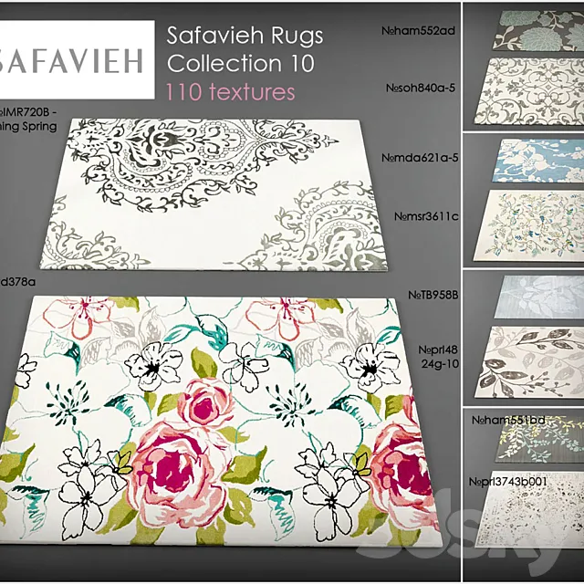 Safavieh rugs10 3D Model Safavieh rugs10 3D Model