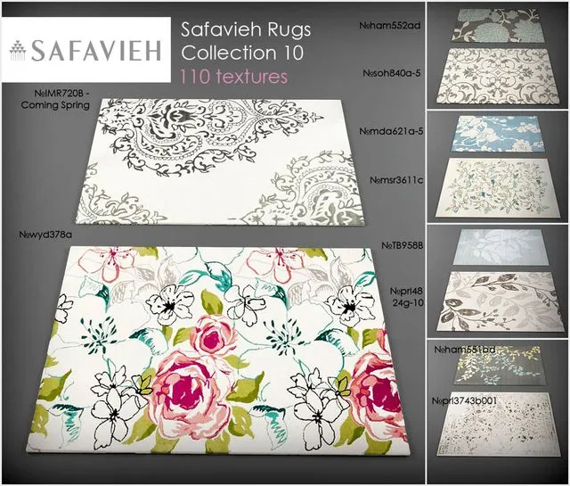 Safavieh rugs10 3D Model Safavieh rugs10 3D Model