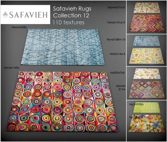 Safavieh rugs12 3D Model Safavieh rugs12 3D Model