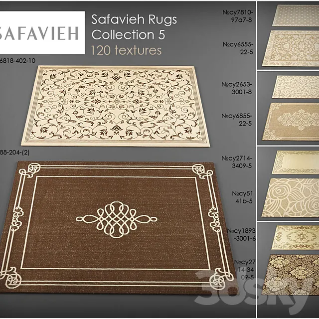 Safavieh rugs5 3D Model Safavieh rugs5 3D Model