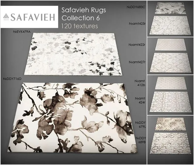 Safavieh rugs6 3D Model Safavieh rugs6 3D Model