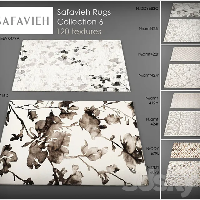 Safavieh rugs6 3DModel Safavieh rugs6 3DModel
