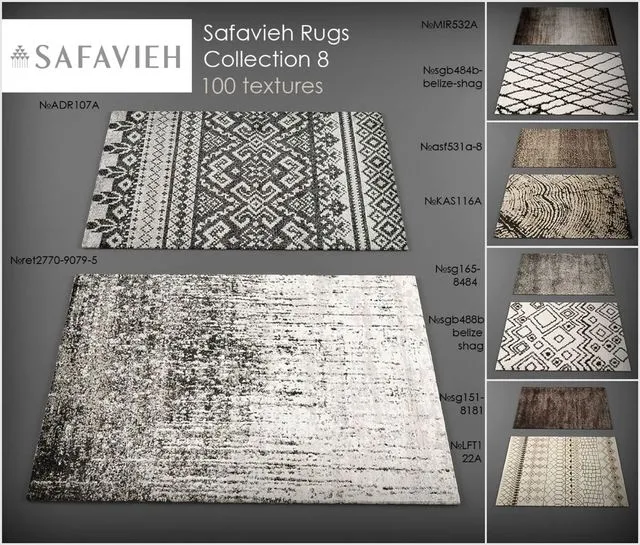 Safavieh rugs8 3D Model Safavieh rugs8 3D Model