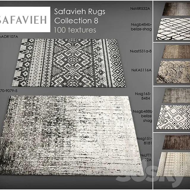 Safavieh rugs8 3DModel Safavieh rugs8 3DModel