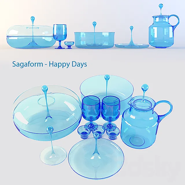 Sagaform _ Happy Days 3D Model Sagaform _ Happy Days 3D Model