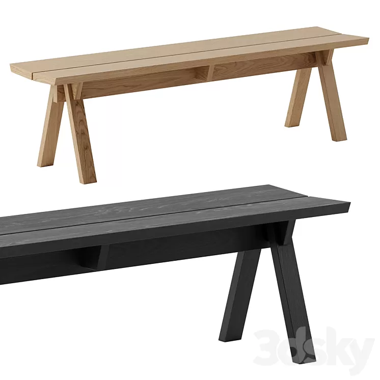 SAGYO BENCH by Ariake 3D Model Free Download