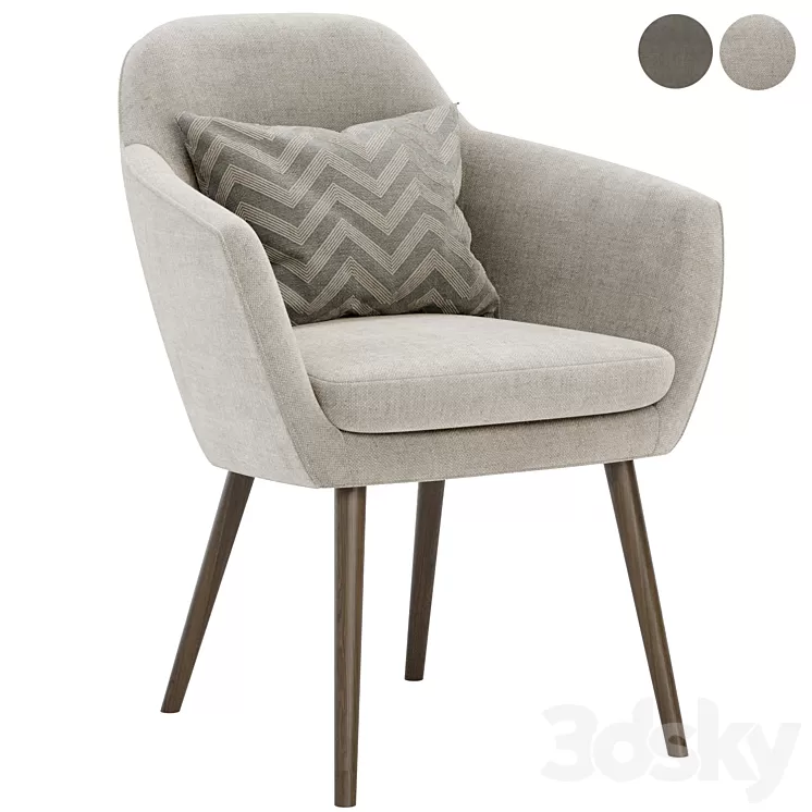 SAIBA Easy chair by Herman Miller 3D Model Free Download