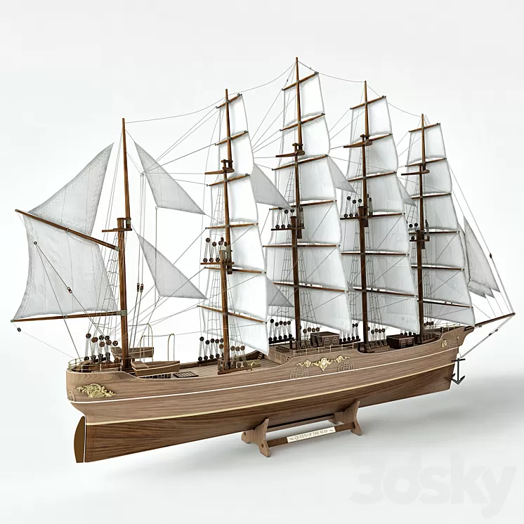Sailboat model 3D Model Sailboat model 3D Model