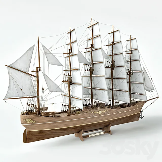 Sailboat model 3DModel Sailboat model 3DModel