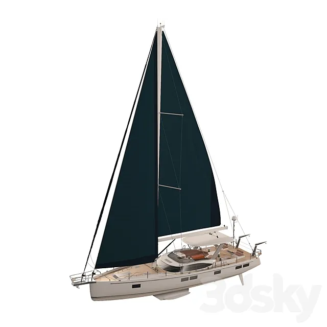 Sailing Yacht Hylas H57 3D Model
