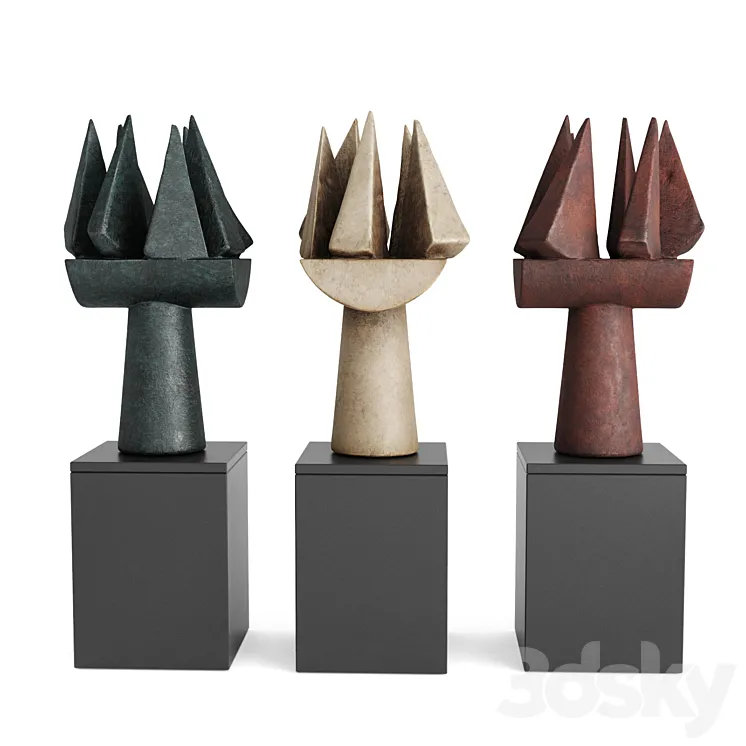 Sails outdoor sculpture 3D Model Free Download