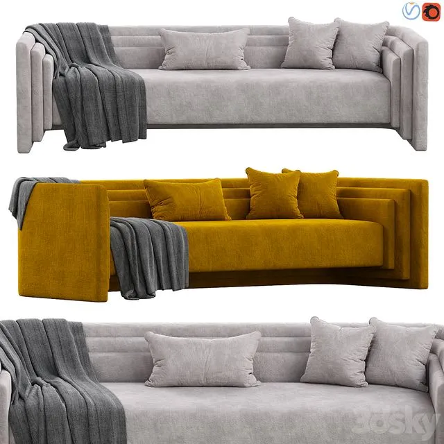 Saint Germain Sofa 3D Model