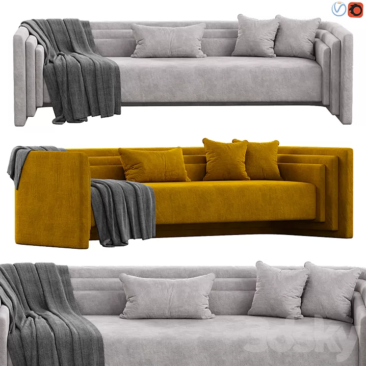Saint Germain Sofa 3D Model
