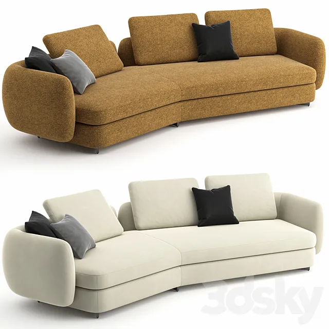 Saint Germain Sofa by Poliform 3DModel