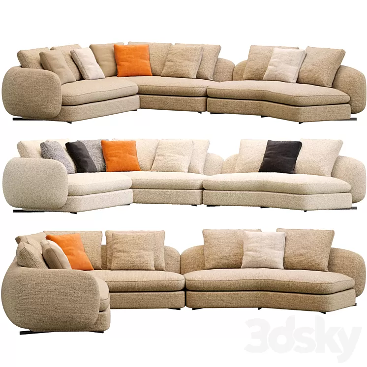 Saint German Sofa By Poliform 3D Model Free Download