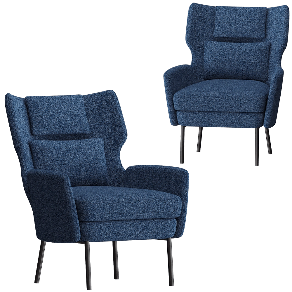 Saiwala – Armchair Glenta 3D Model Saiwala – Armchair Glenta 3D Model