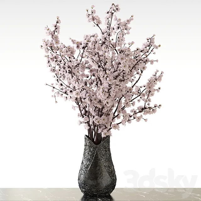 Sakura in a vase 3D Model Sakura in a vase 3D Model
