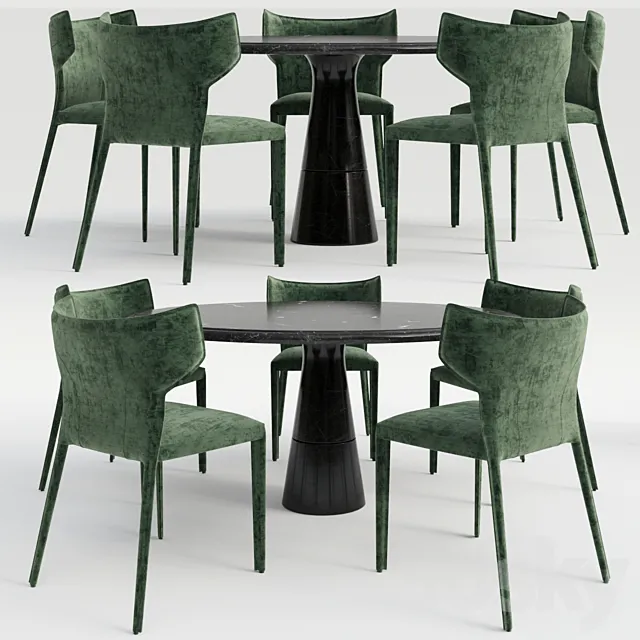 Salicido Dining Set 3D Model