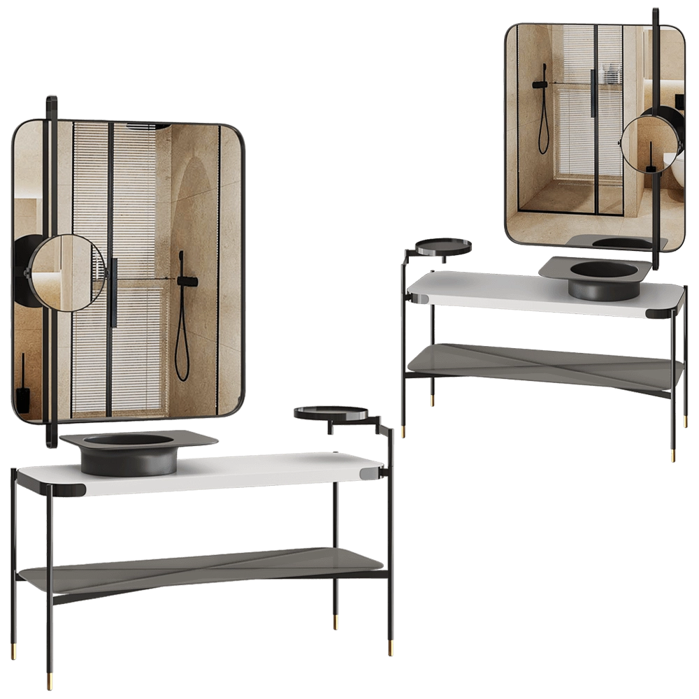 Salini – Bathroom set NINFEA 3D Model