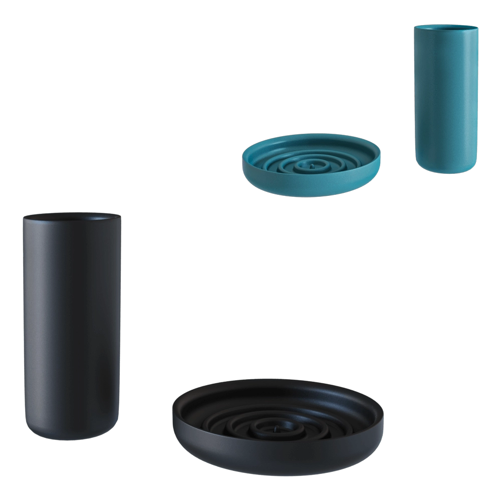 Salini – Brush cup and soap dish Gocce Di Salini 3D Model Salini – Brush cup and soap dish Gocce Di Salini 3D Model