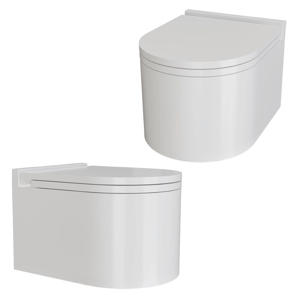 Salini – Wall hung toilet GEMELLI 3D Model Salini – Wall hung toilet GEMELLI 3D Model