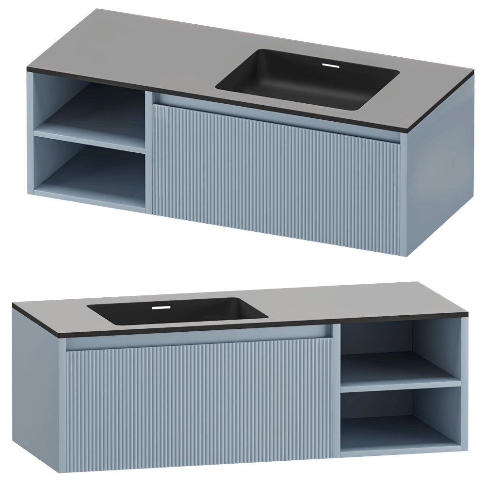 Salini – Wall-mounted cabinet Domino 1200 3D Model