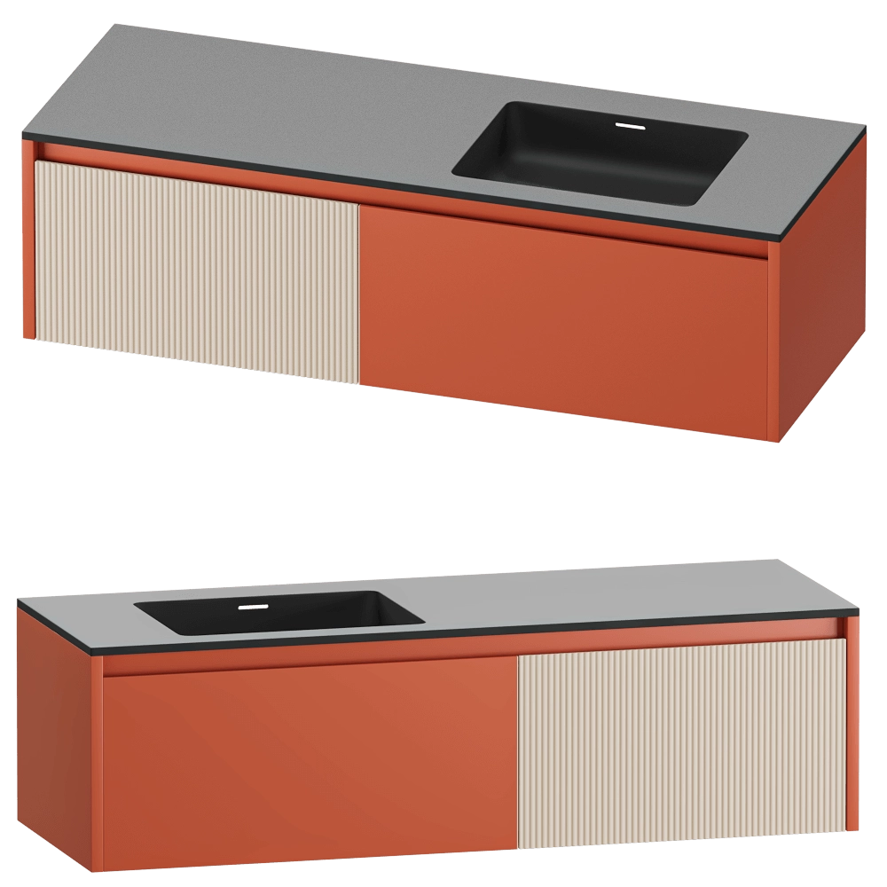 Salini – Wall-mounted cabinet Domino 1400 3D Model