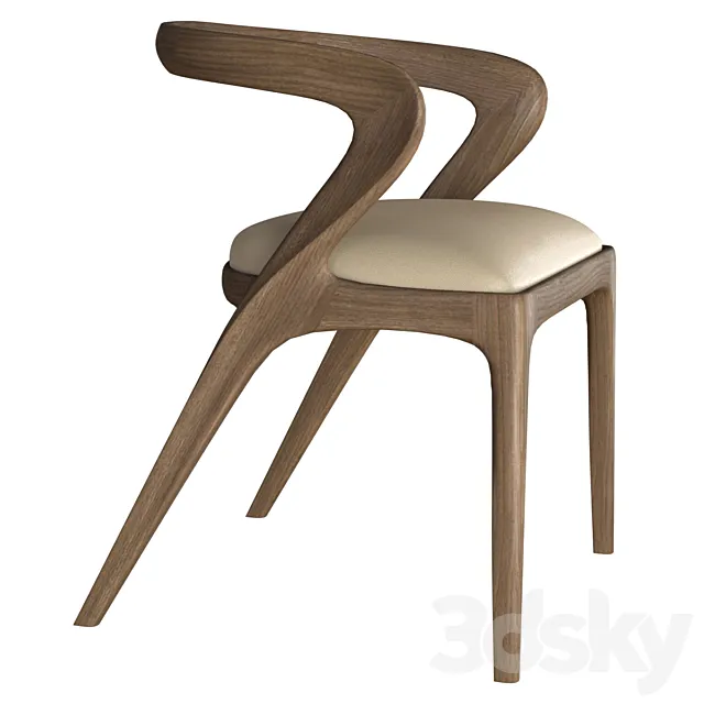 Salma Dining Chair by Agrippa 3D Model Salma Dining Chair by Agrippa 3D Model
