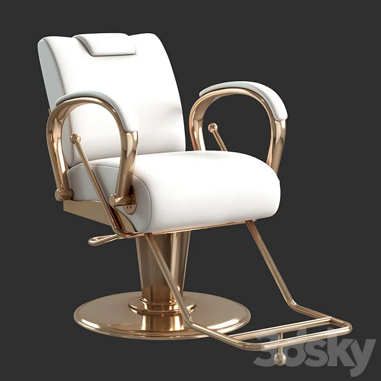 salon chair 3D Model Free Download