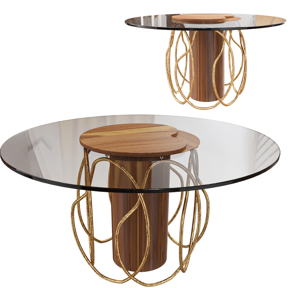 Salto de Gazela – Dining table Cornerstone 3D Model Salto de Gazela – Dining table Cornerstone 3D Model