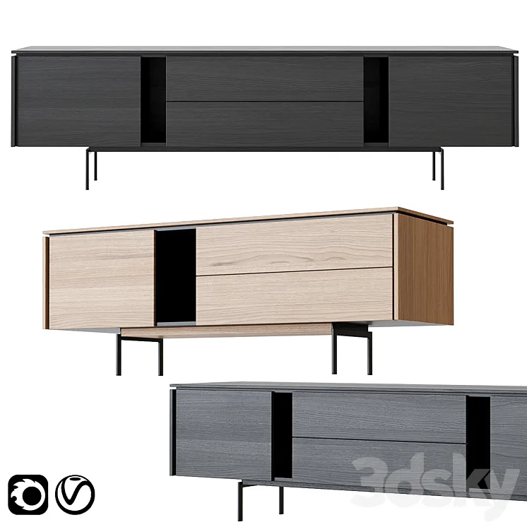 Salu TV Cabinets by Softrend 3D Model Free Download